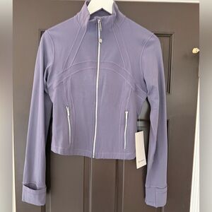 Lululemon Cropped Define Jacket Grape Mist Mirror Silver Purple 8 Nulu NWT New